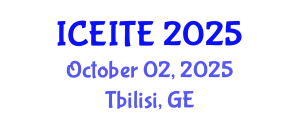 International Conference on Environmental, Infrastructure and Transportation Engineering (ICEITE) October 02, 2025 - Tbilisi, Georgia
