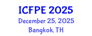 International Conference on Food Process Engineering (ICFPE) December 25, 2025 - Bangkok, Thailand