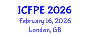 International Conference on Food Process Engineering (ICFPE) February 16, 2026 - London, United Kingdom