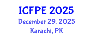 International Conference on Food Process Engineering (ICFPE) December 29, 2025 - Karachi, Pakistan