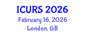 International Conference on Urban and Regional Studies (ICURS) February 16, 2026 - London, United Kingdom
