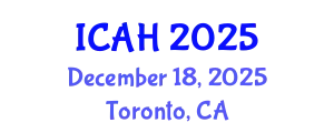 International Conference on Aerodynamics and Hydrodynamics (ICAH) December 18, 2025 - Toronto, Canada