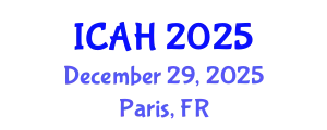 International Conference on Aerodynamics and Hydrodynamics (ICAH) December 29, 2025 - Paris, France