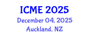 International Conference on Manufacturing Engineering (ICME) December 04, 2025 - Auckland, New Zealand