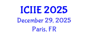 International Conference on Industrial and Information Engineering (ICIIE) December 29, 2025 - Paris, France