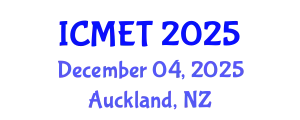 International Conference on Materials Engineering and Technology (ICMET) December 04, 2025 - Auckland, New Zealand