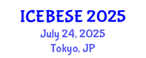 International Conference on Environmental, Biological, Ecological Sciences and Engineering (ICEBESE) July 24, 2025 - Tokyo, Japan