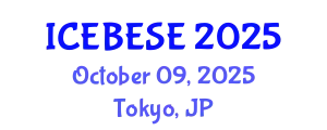 International Conference on Environmental, Biological, Ecological Sciences and Engineering (ICEBESE) October 09, 2025 - Tokyo, Japan