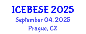 International Conference on Environmental, Biological, Ecological Sciences and Engineering (ICEBESE) September 04, 2025 - Prague, Czechia