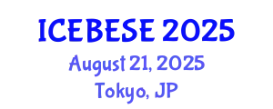 International Conference on Environmental, Biological, Ecological Sciences and Engineering (ICEBESE) August 21, 2025 - Tokyo, Japan