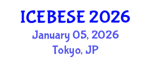 International Conference on Environmental, Biological, Ecological Sciences and Engineering (ICEBESE) January 05, 2026 - Tokyo, Japan
