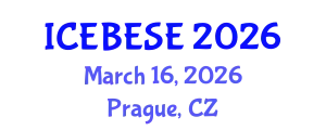 International Conference on Environmental, Biological, Ecological Sciences and Engineering (ICEBESE) March 16, 2026 - Prague, Czechia