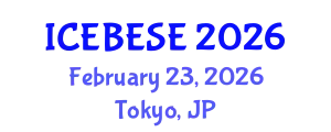 International Conference on Environmental, Biological, Ecological Sciences and Engineering (ICEBESE) February 23, 2026 - Tokyo, Japan