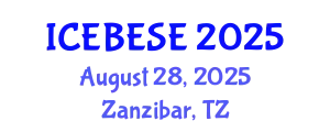 International Conference on Environmental, Biological, Ecological Sciences and Engineering (ICEBESE) August 28, 2025 - Zanzibar, Tanzania
