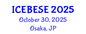 International Conference on Environmental, Biological, Ecological Sciences and Engineering (ICEBESE) October 30, 2025 - Osaka, Japan