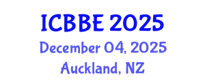 International Conference on Bioinformatics and Biological Engineering (ICBBE) December 04, 2025 - Auckland, New Zealand