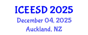 International Conference on Ecosystems, Environment and Sustainable Development (ICEESD) December 04, 2025 - Auckland, New Zealand
