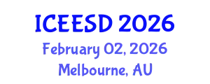 International Conference on Ecosystems, Environment and Sustainable Development (ICEESD) February 02, 2026 - Melbourne, Australia