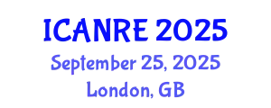 International Conference on Agricultural and Natural Resources Engineering (ICANRE) September 25, 2025 - London, United Kingdom