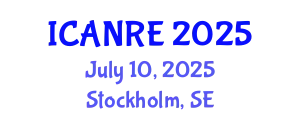 International Conference on Agricultural and Natural Resources Engineering (ICANRE) July 10, 2025 - Stockholm, Sweden