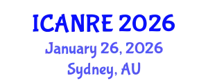 International Conference on Agricultural and Natural Resources Engineering (ICANRE) January 26, 2026 - Sydney, Australia