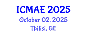 International Conference on Mechanical and Aerospace Engineering (ICMAE) October 02, 2025 - Tbilisi, Georgia