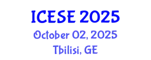 International Conference on Earthquake and Structural Engineering (ICESE) October 02, 2025 - Tbilisi, Georgia