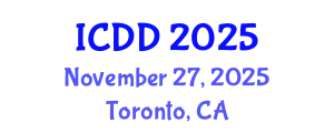 International Conference on Disability and Diversity (ICDD) November 27, 2025 - Toronto, Canada