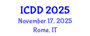 International Conference on Disability and Diversity (ICDD) November 17, 2025 - Rome, Italy