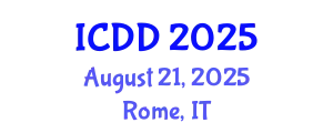International Conference on Disability and Diversity (ICDD) August 21, 2025 - Rome, Italy