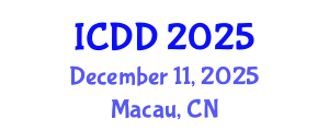 International Conference on Disability and Diversity (ICDD) December 11, 2025 - Macau, China