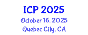 International Conference on Pediatrics (ICP) October 16, 2025 - Quebec City, Canada
