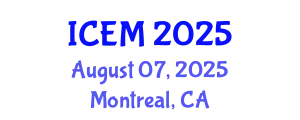 International Conference on Emergency Medicine (ICEM) August 07, 2025 - Montreal, Canada