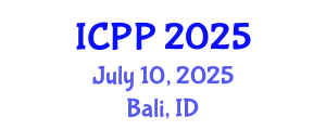 International Conference on Pharmacy and Pharmacology (ICPP) July 10, 2025 - Bali, Indonesia