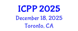 International Conference on Pharmacy and Pharmacology (ICPP) December 18, 2025 - Toronto, Canada