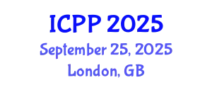 International Conference on Pharmacy and Pharmacology (ICPP) September 25, 2025 - London, United Kingdom