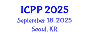 International Conference on Pharmacy and Pharmacology (ICPP) September 18, 2025 - Seoul, Republic of Korea
