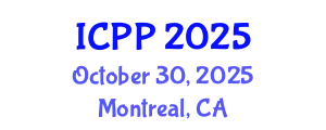 International Conference on Pharmacy and Pharmacology (ICPP) October 30, 2025 - Montreal, Canada