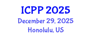 International Conference on Pharmacy and Pharmacology (ICPP) December 29, 2025 - Honolulu, United States
