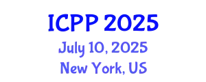 International Conference on Pharmacy and Pharmacology (ICPP) July 10, 2025 - New York, United States