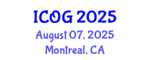 International Conference on Obstetrics and Gynaecology (ICOG) August 07, 2025 - Montreal, Canada