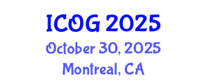 International Conference on Obstetrics and Gynaecology (ICOG) October 30, 2025 - Montreal, Canada