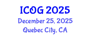 International Conference on Obstetrics and Gynaecology (ICOG) December 25, 2025 - Quebec City, Canada