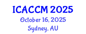 International Conference on Anesthesiology and Critical Care Medicine (ICACCM) October 16, 2025 - Sydney, Australia