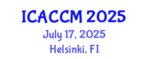 International Conference on Anesthesiology and Critical Care Medicine (ICACCM) July 17, 2025 - Helsinki, Finland