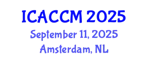 International Conference on Anesthesiology and Critical Care Medicine (ICACCM) September 11, 2025 - Amsterdam, Netherlands