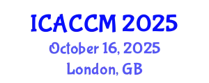International Conference on Anesthesiology and Critical Care Medicine (ICACCM) October 16, 2025 - London, United Kingdom