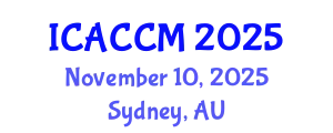 International Conference on Anesthesiology and Critical Care Medicine (ICACCM) November 10, 2025 - Sydney, Australia