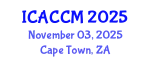 International Conference on Anesthesiology and Critical Care Medicine (ICACCM) November 03, 2025 - Cape Town, South Africa