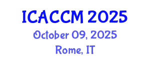 International Conference on Anesthesiology and Critical Care Medicine (ICACCM) October 09, 2025 - Rome, Italy
